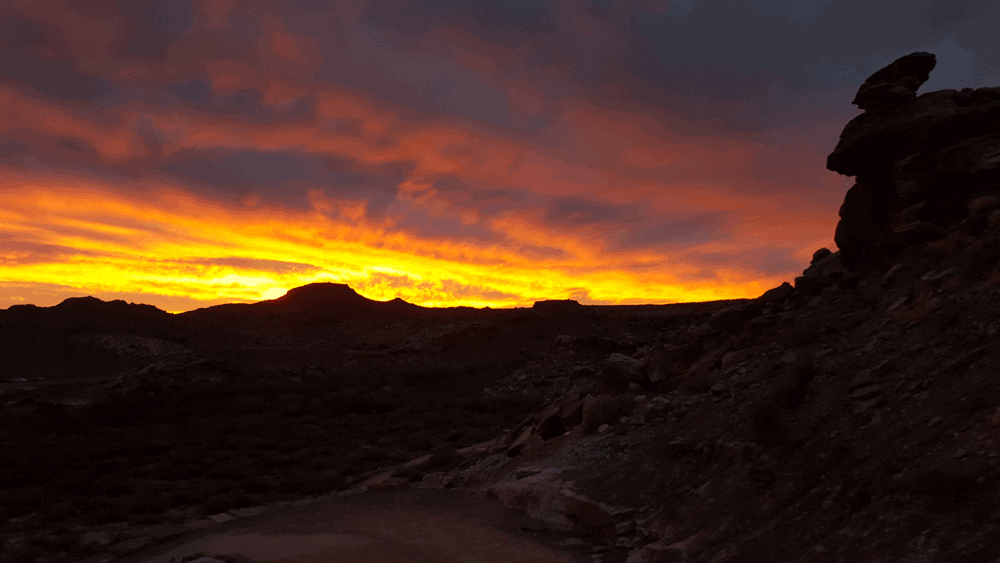 utah desert sunset